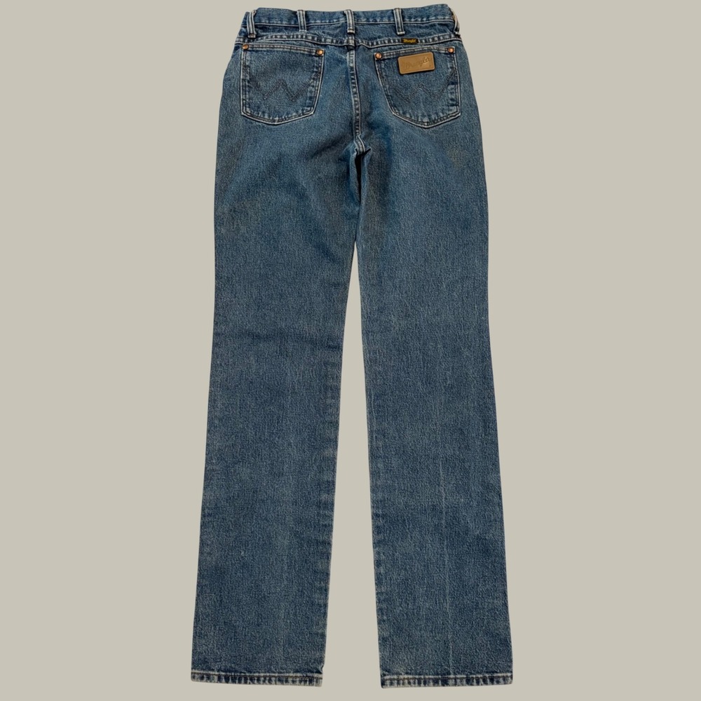 Wrangler 936GBK Cowboy Cut Slim Fit Jeans Blue Denim 32x36 Mens Western Rodeo